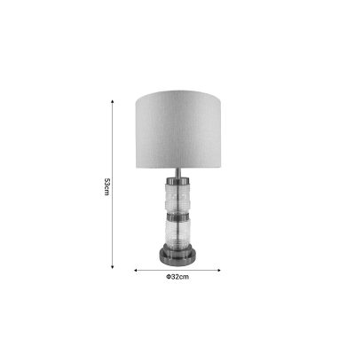 Настолна лампа цвят златист-бежов