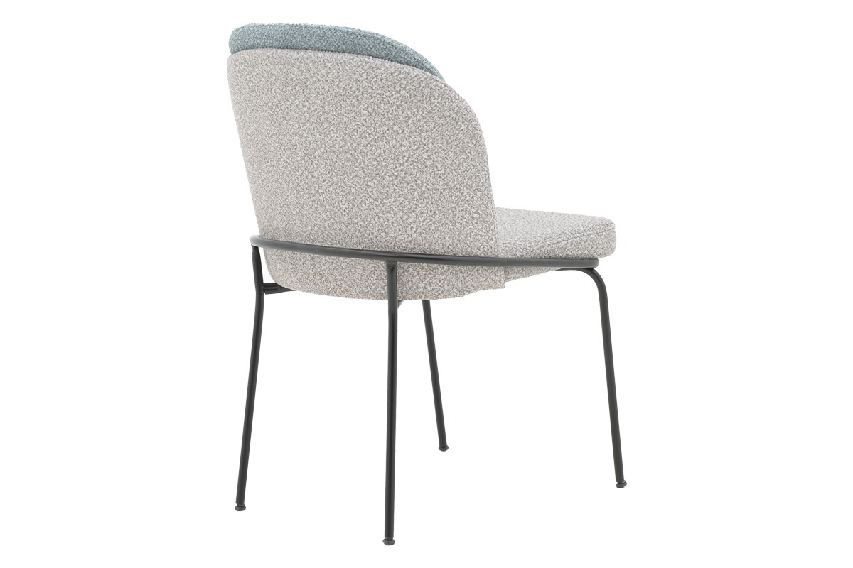 Стол букле цвят сив-светло син