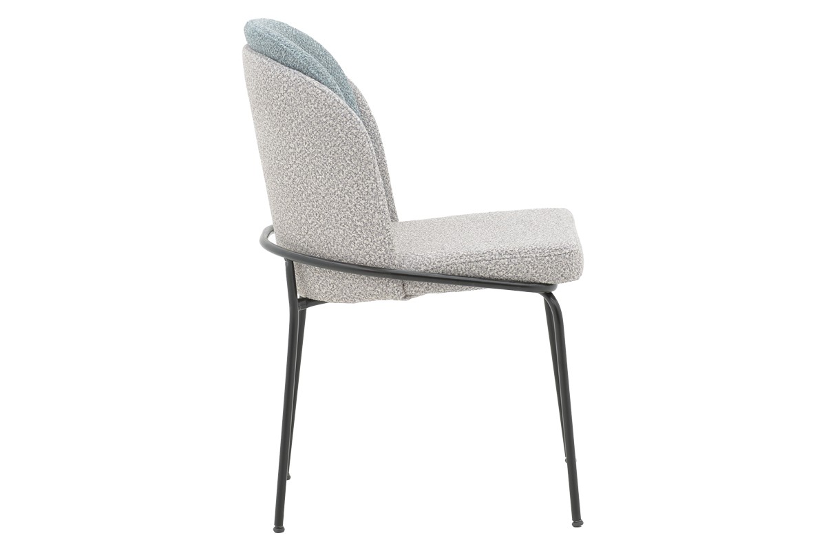 Стол букле цвят сив-светло син