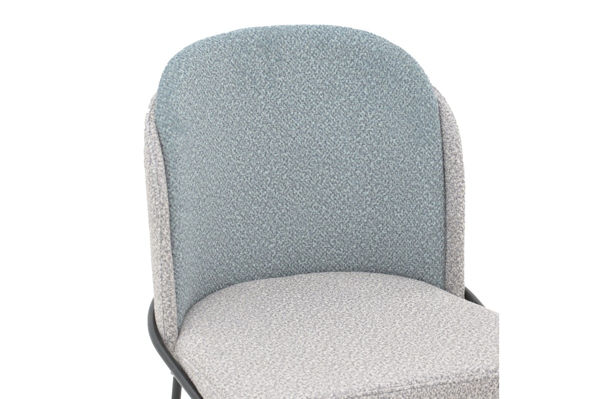 Стол букле цвят сив-светло син