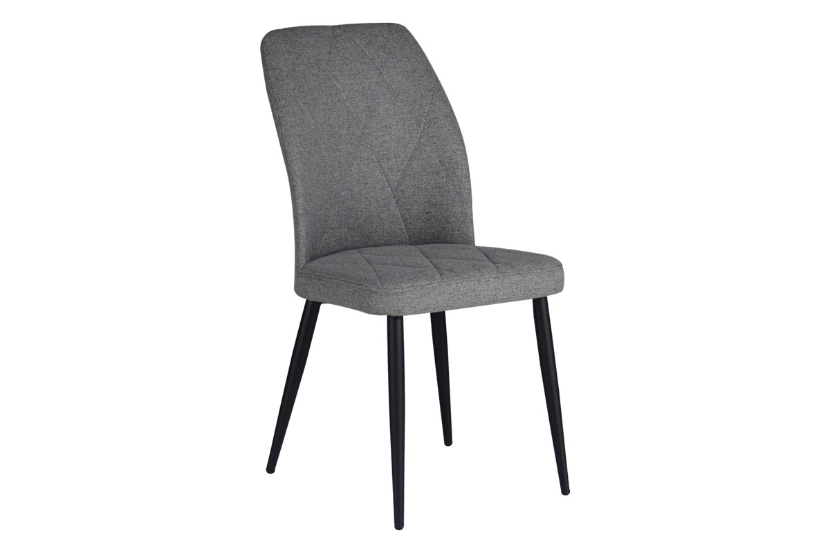 Стол цвят сив-черен