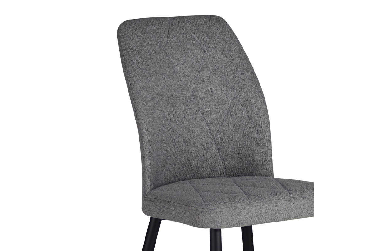 Стол цвят сив-черен