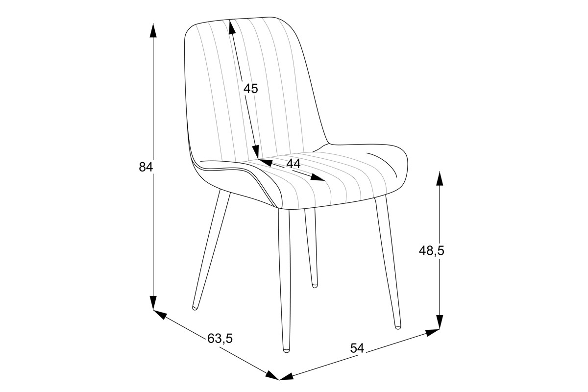 Стол размери цвят сив-черен