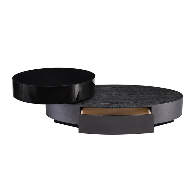 Холна маса цвят черно-зебрано