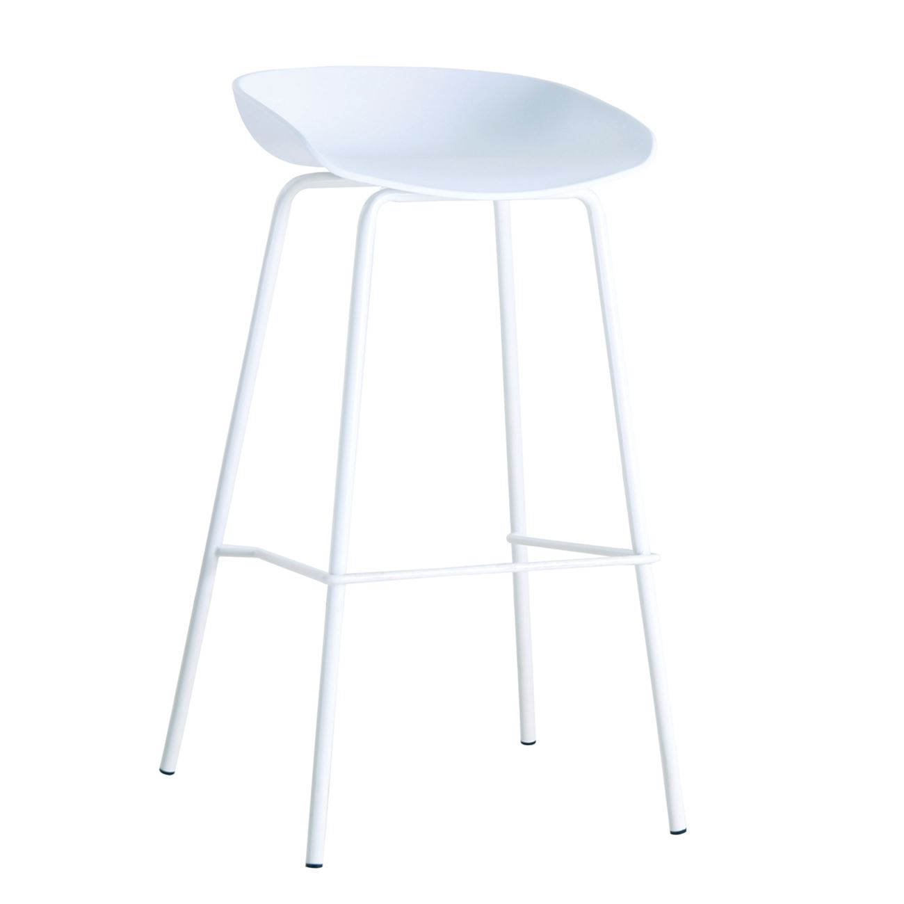 Бар стол бял цвят