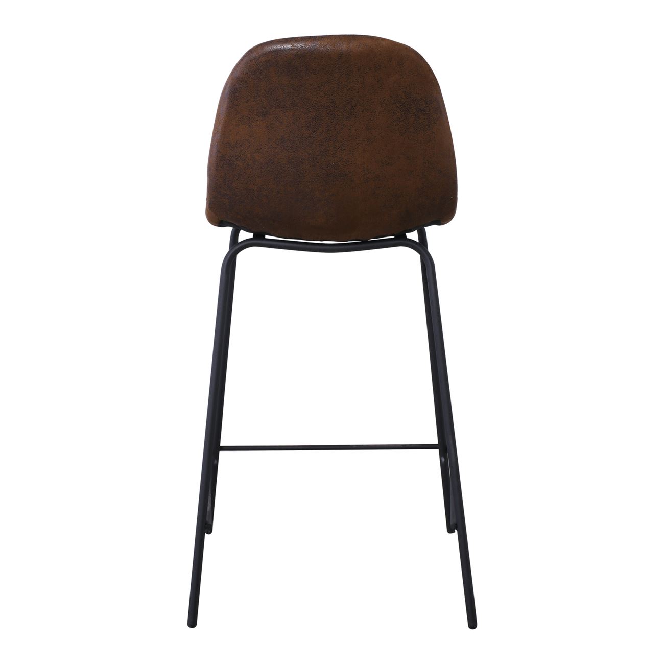 Бар стол кафяв велур