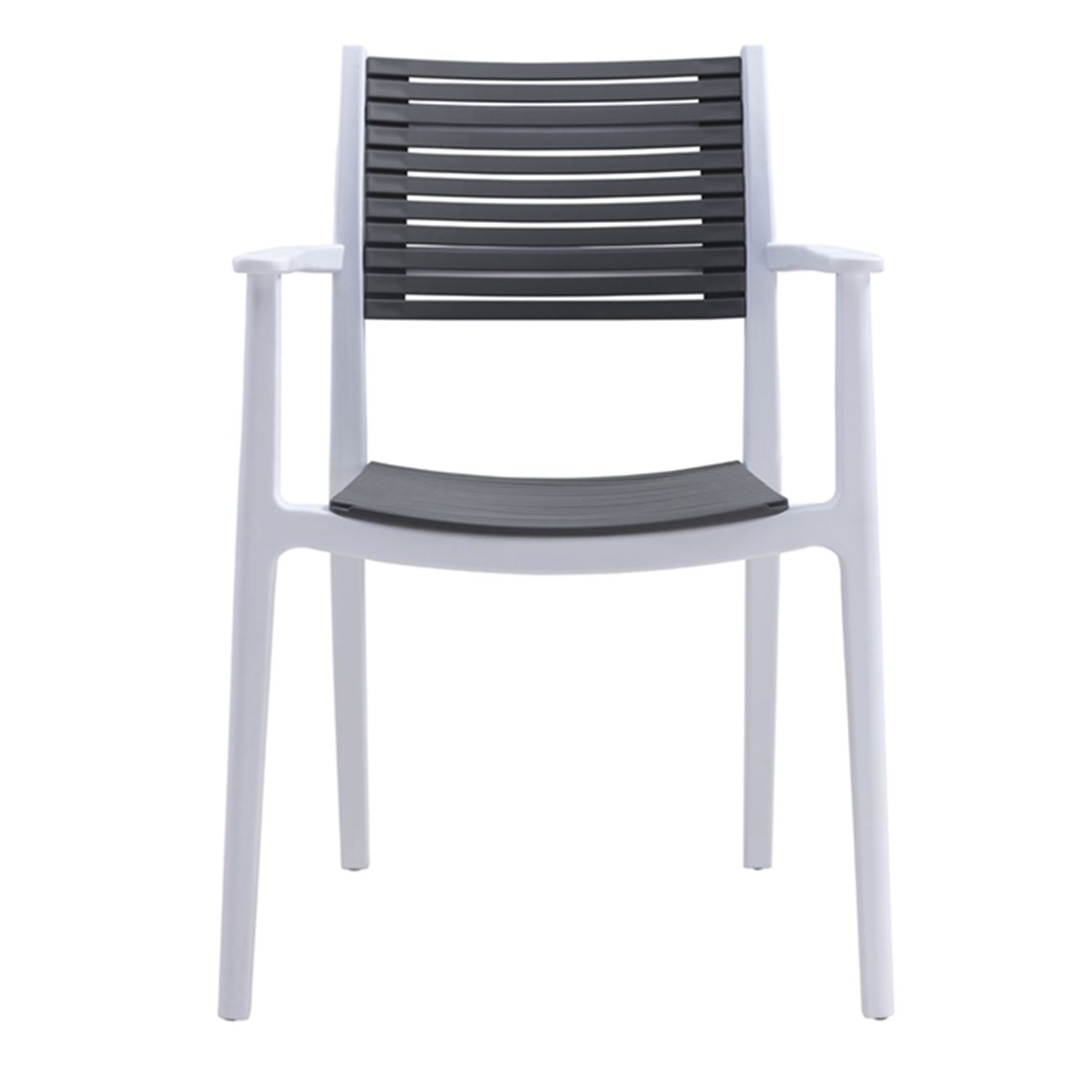 Стол бяло-сив цвят