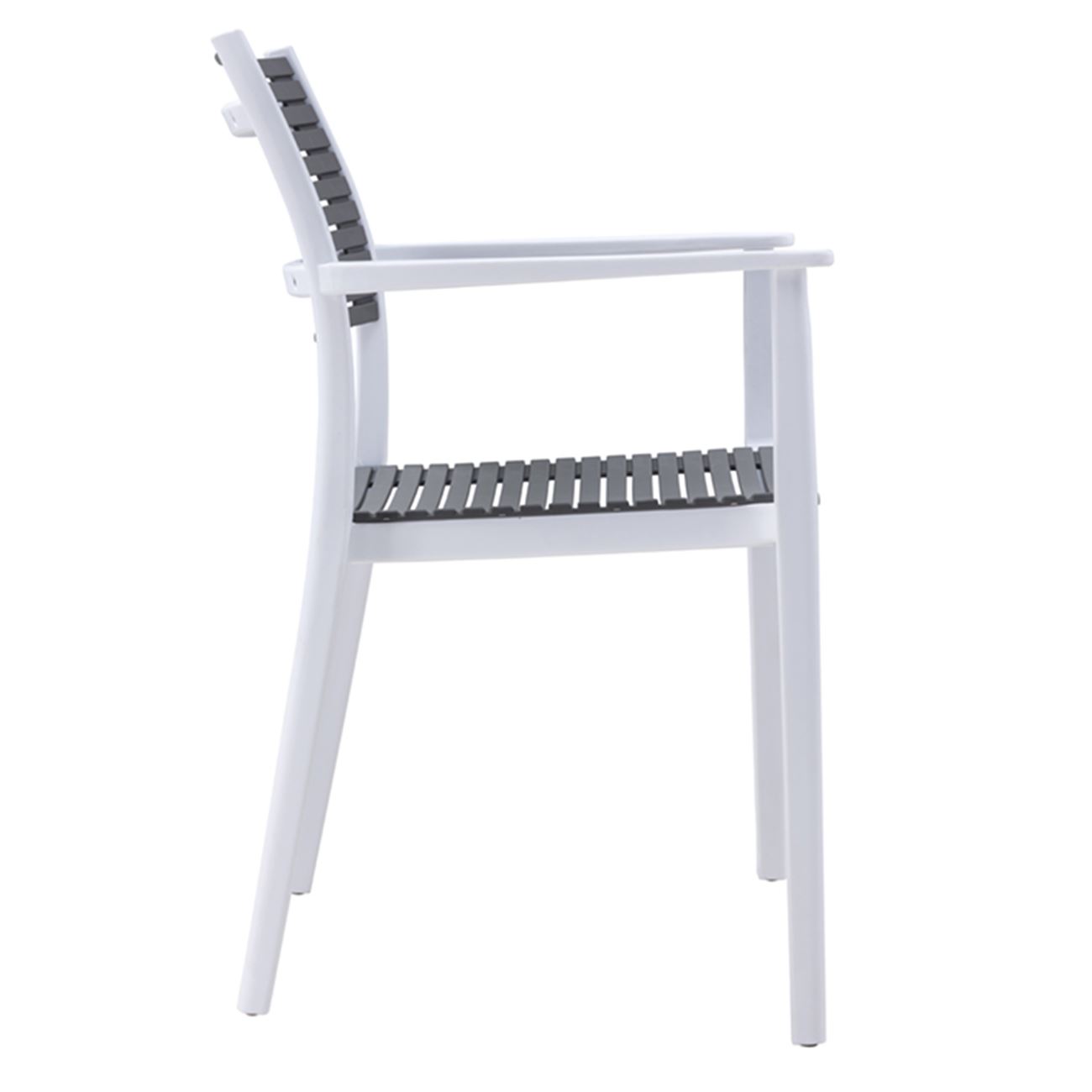 Стол бяло-сив цвят