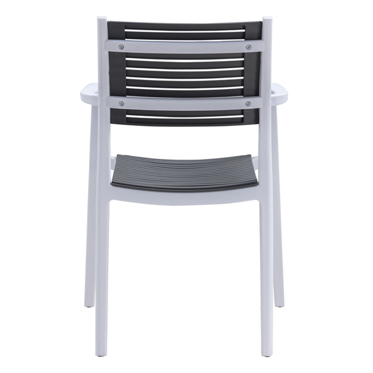 Стол бяло-сив цвят