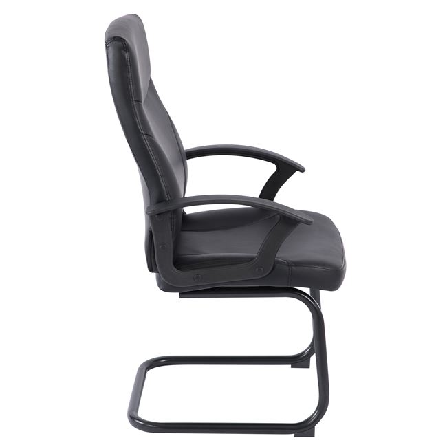 Посетителски стол черен цвят