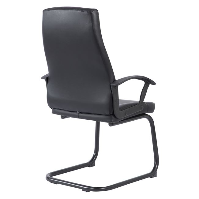 Посетителски стол черен цвят