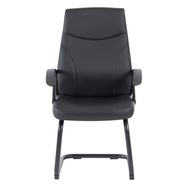 Посетителски стол черен цвят