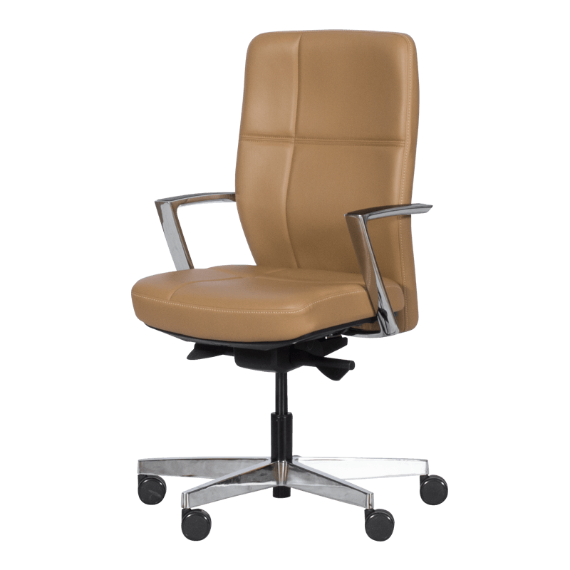 Ергономичен стол – тъмно бежов