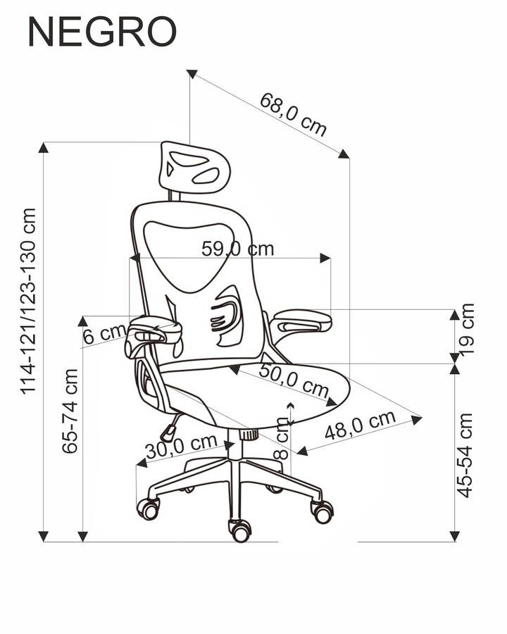 Офис стол – черен