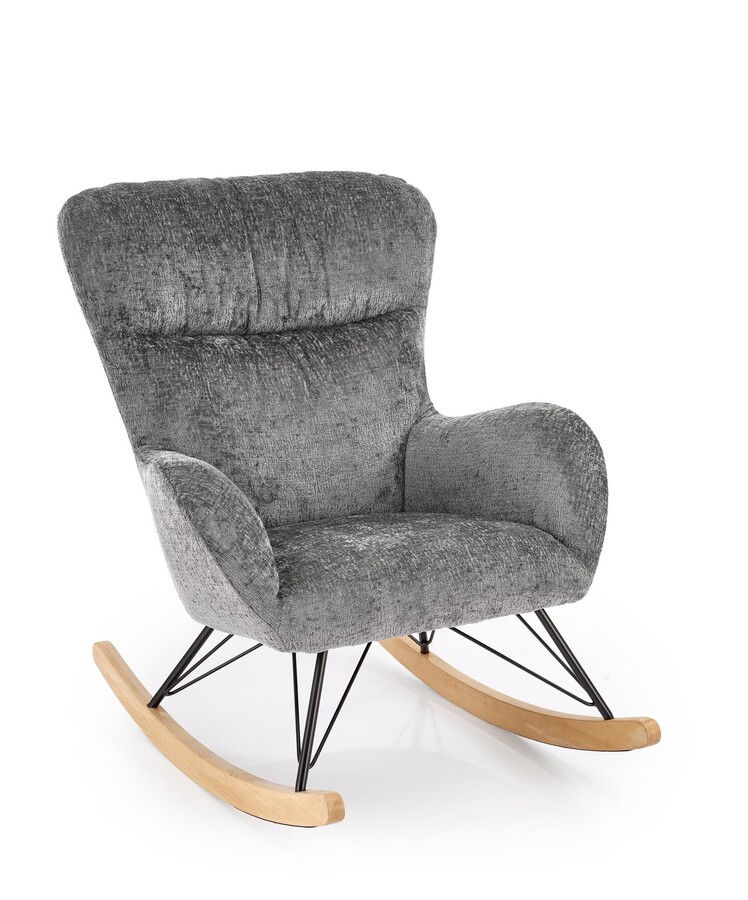 Люлеещ се стол - сив