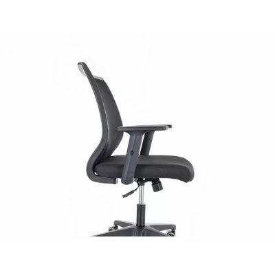 Въртящ се стол - черен/сив