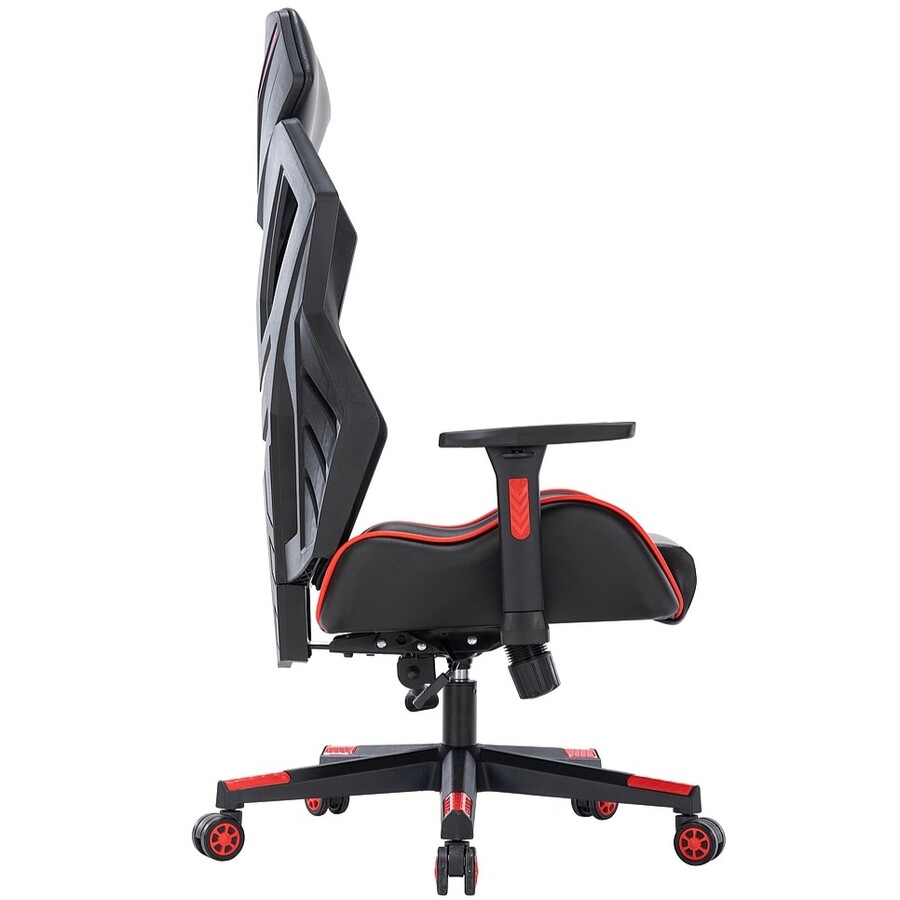 Въртящ се стол – черно/червено