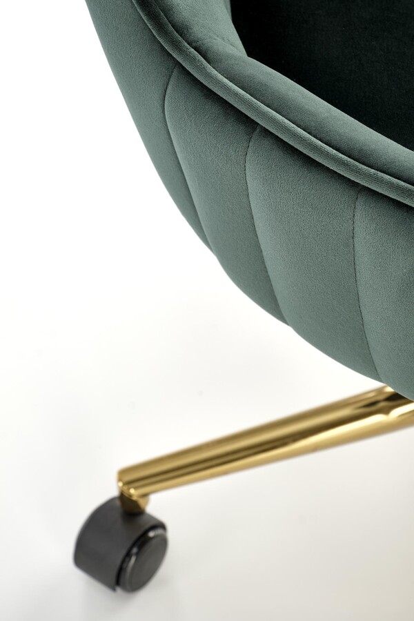 Въртящ се стол – тъмнозелено