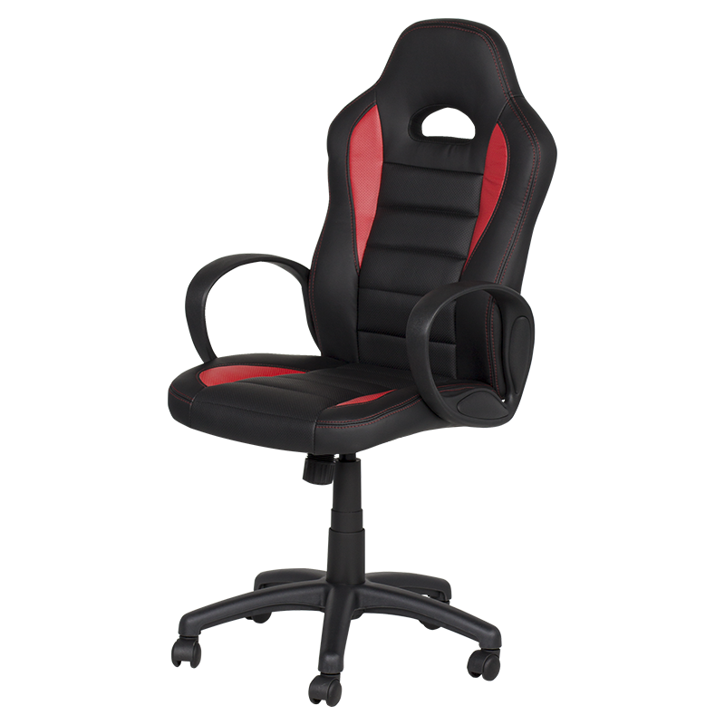 Геймърски стол Carmen 7501 – червено-черен