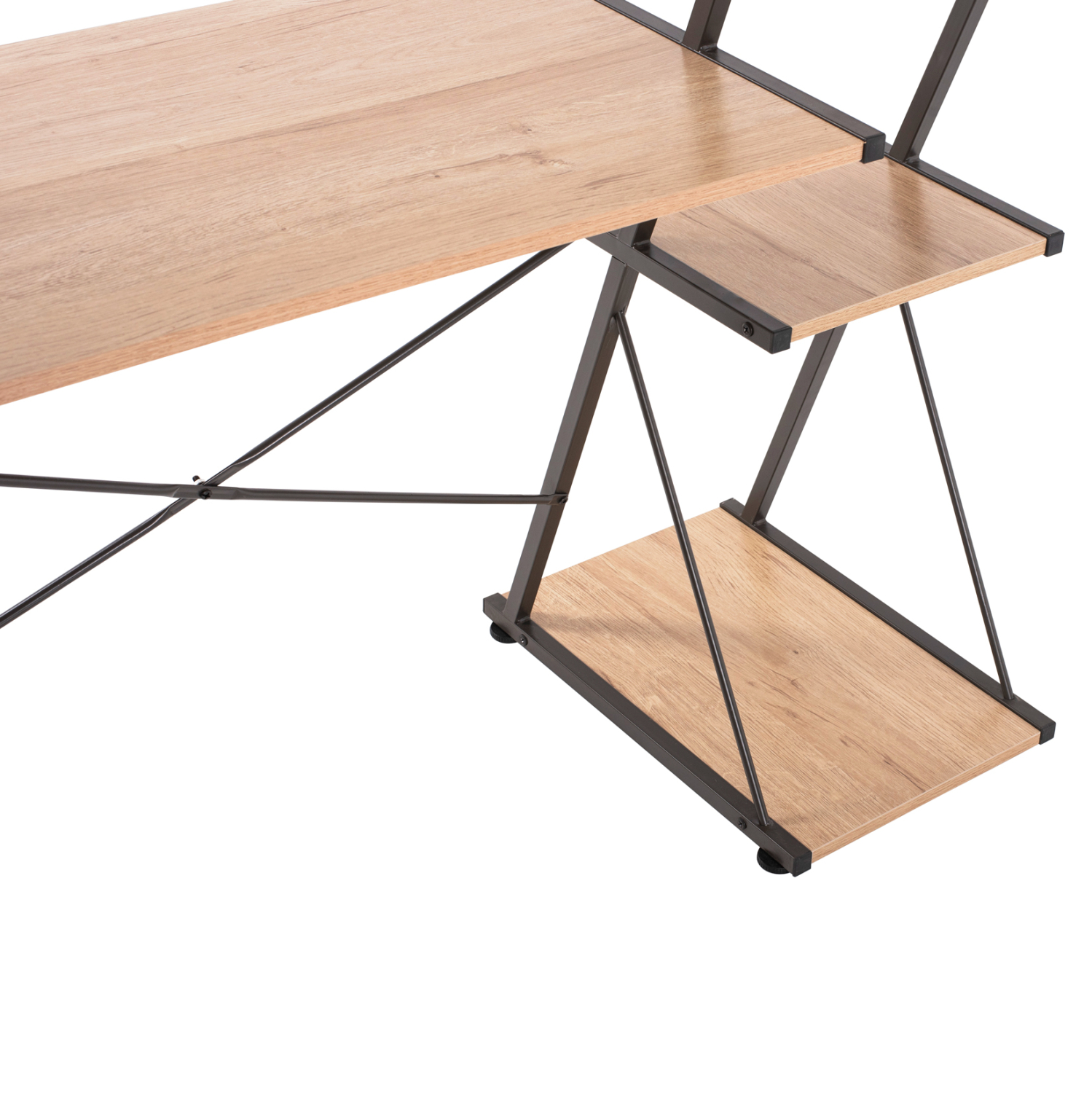 Бюро цвят дъб-черен