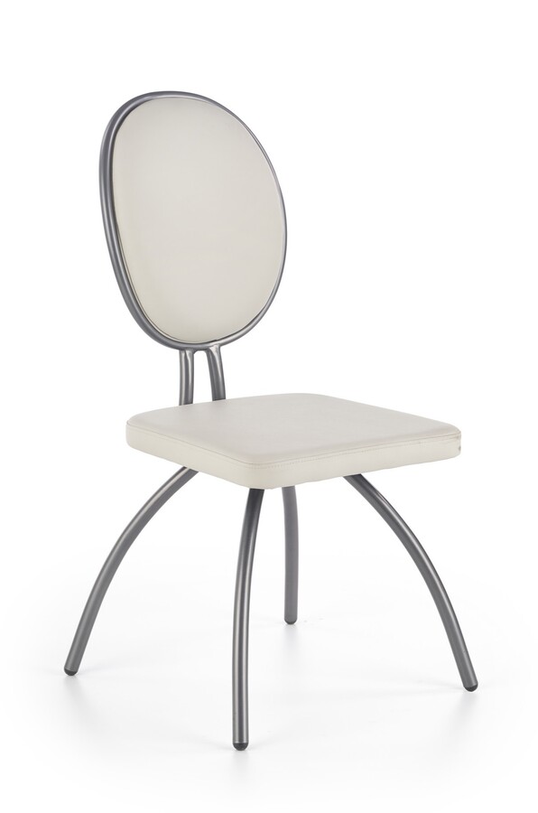 Стол – светло сив / хром