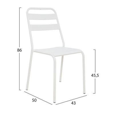 Стол бял цвят