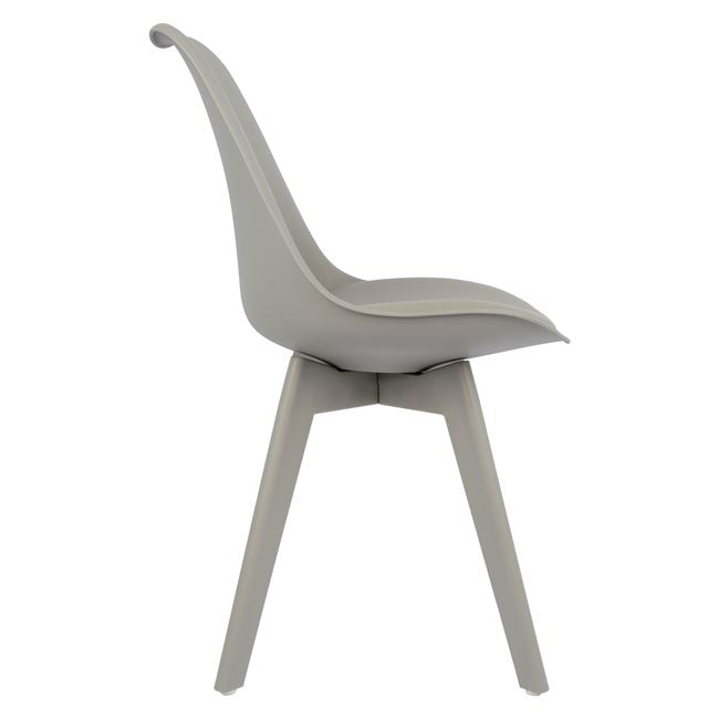 Стол – сив цвят.