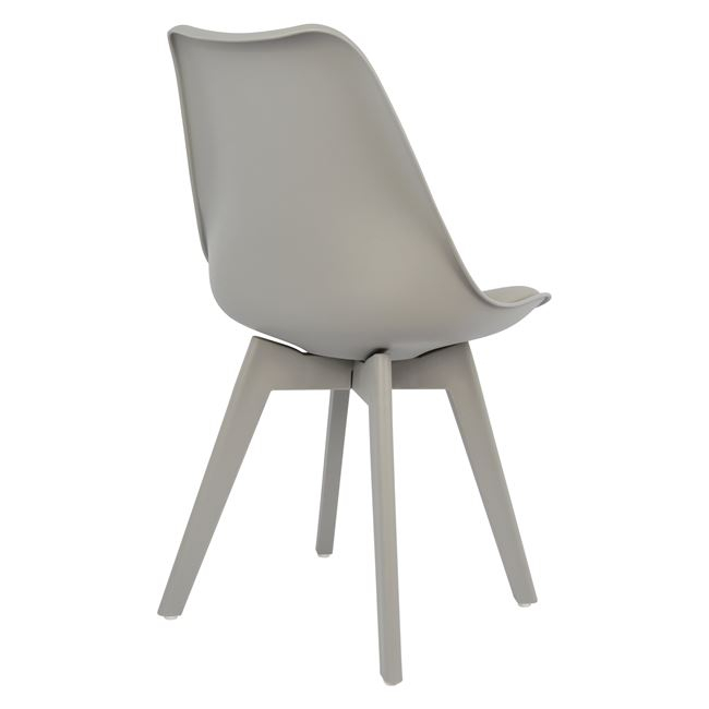 Стол – сив цвят.