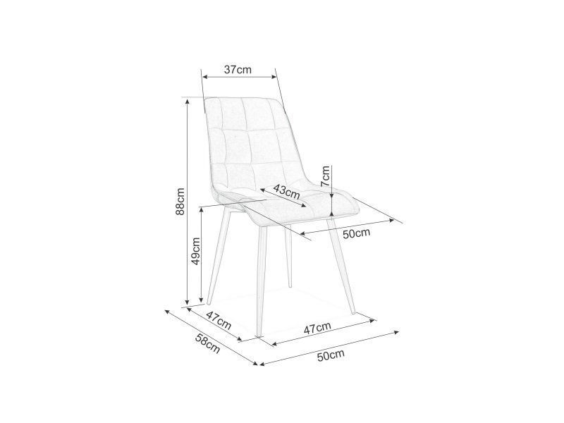 Кадифен стол златно – зелен
