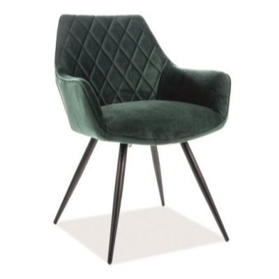 Кадифен стол - зелен