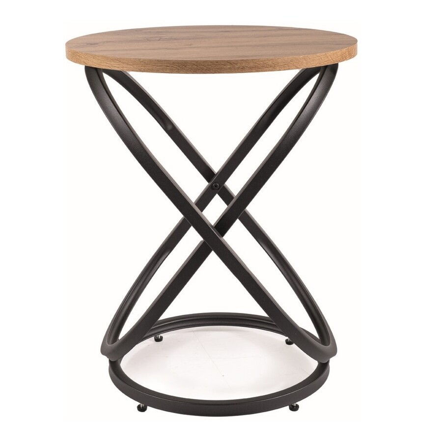 Кръгла маса – занаятчийски дъб/черно