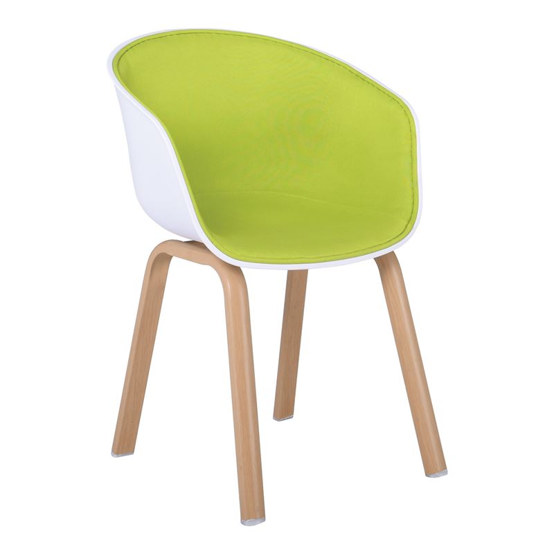 Кресло дамска лайм-РР бял цвят