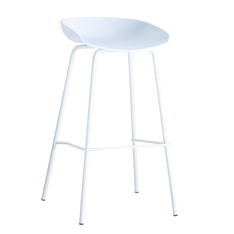 Бар стол бял цвят