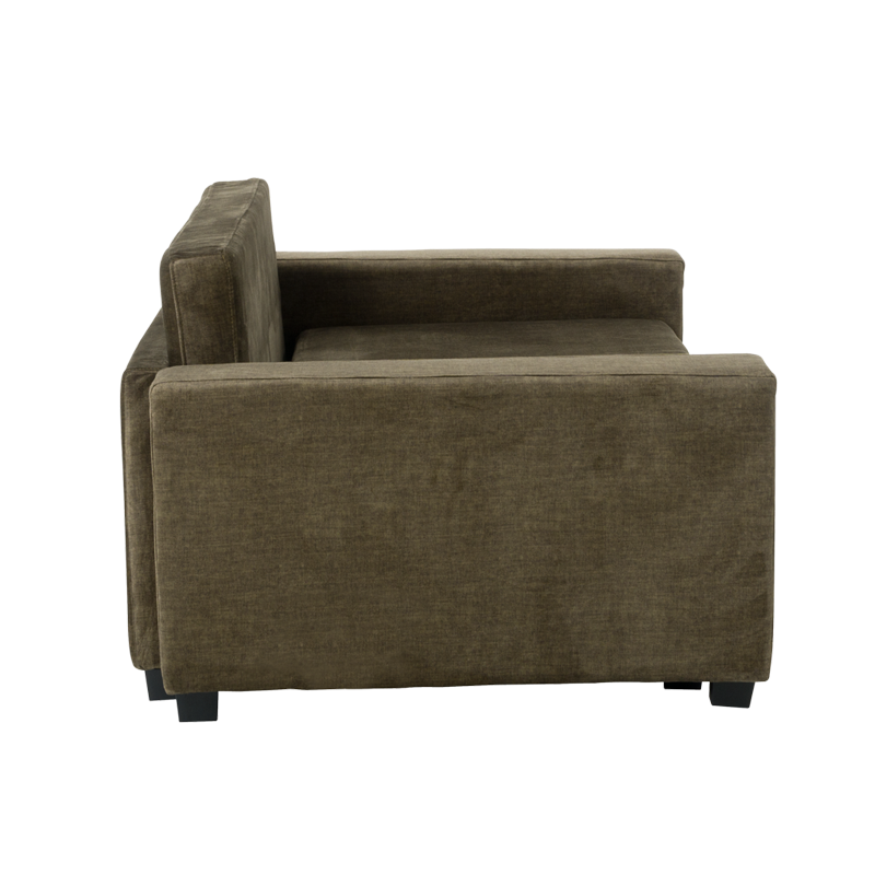 Разтегателен диван – двойка KINDU – маслено зелен