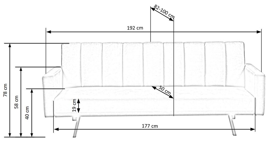 Разтегателен диван – тъмнозелен
