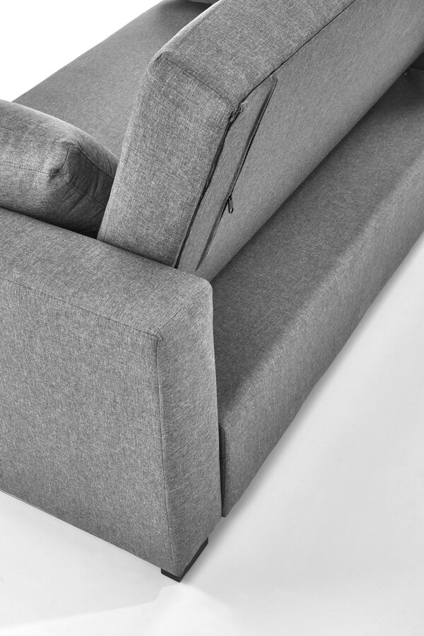 Разтегателен диван- пепеляво сив