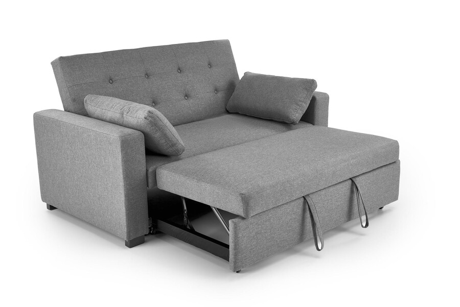 Разтегателен диван- пепеляво сив