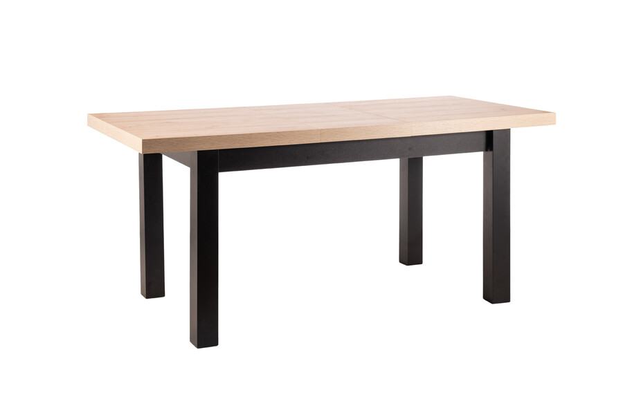 Разтегателна маса 140/218×80 – занаятчийски дъб/черно