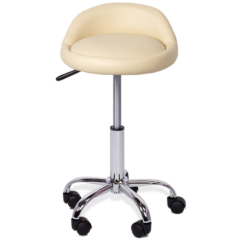 Табуретка с колелца Carmen 3067 – крем