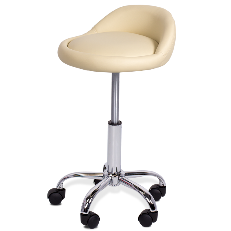 Табуретка с колелца Carmen 3067 – крем