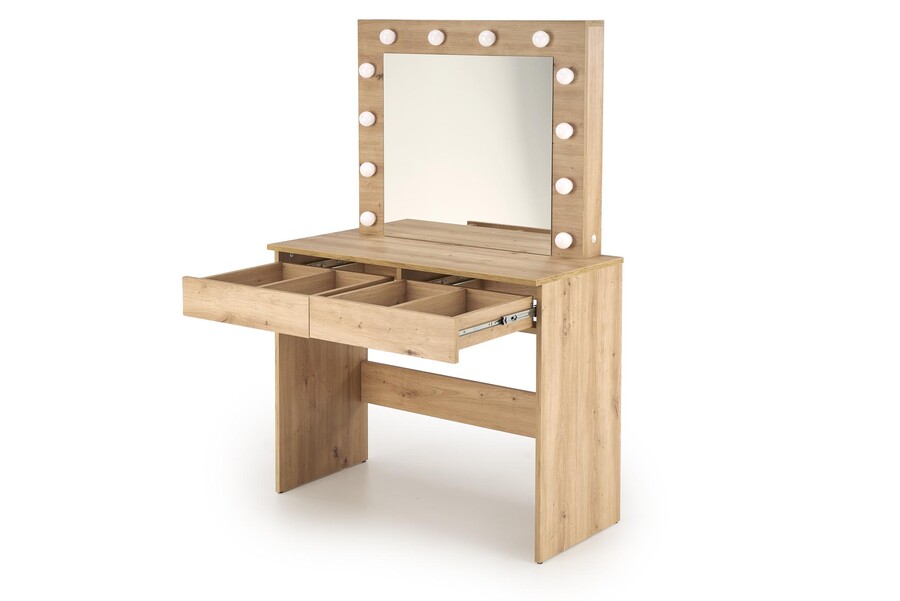 Тоалетка с осветление – занаятчийски дъб