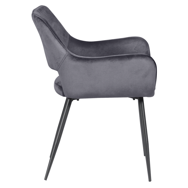 Трапезен стол – тъмносив