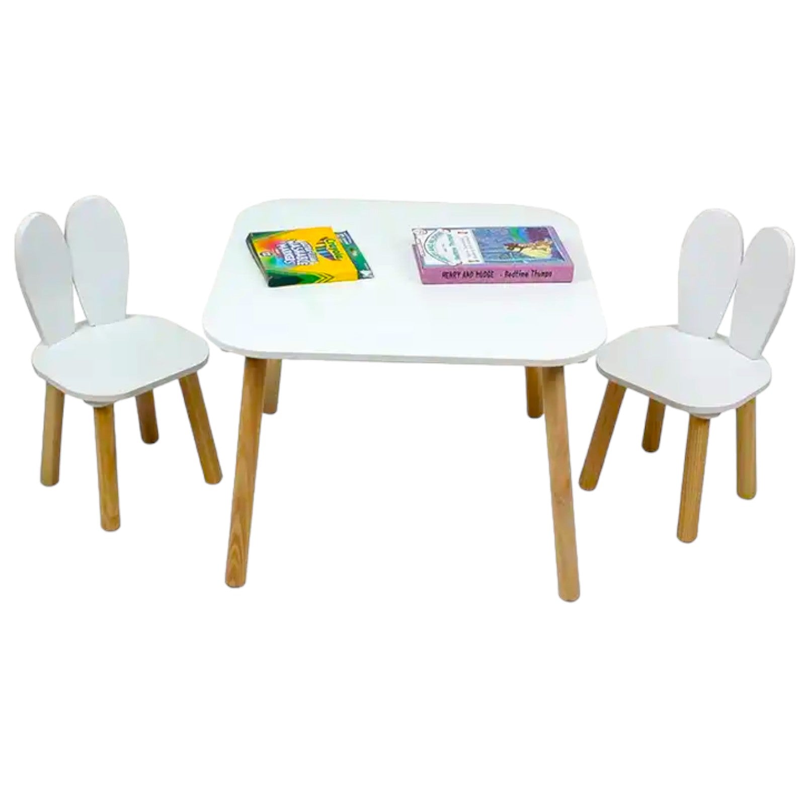 Детска Дървена Маса с 2 Столчета BUNNY