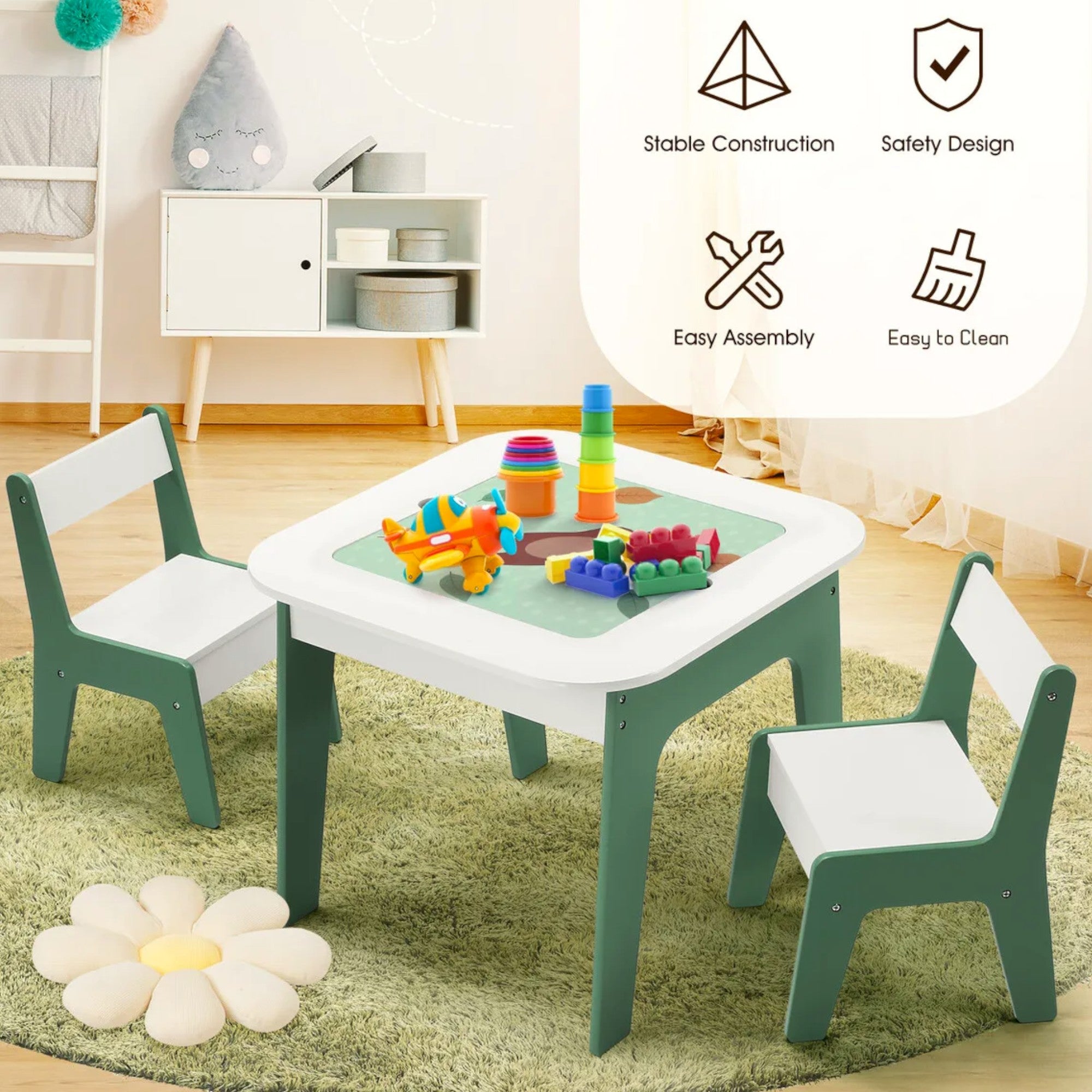 Детска Масичка със Столчета 4 в 1 GINGER HOME