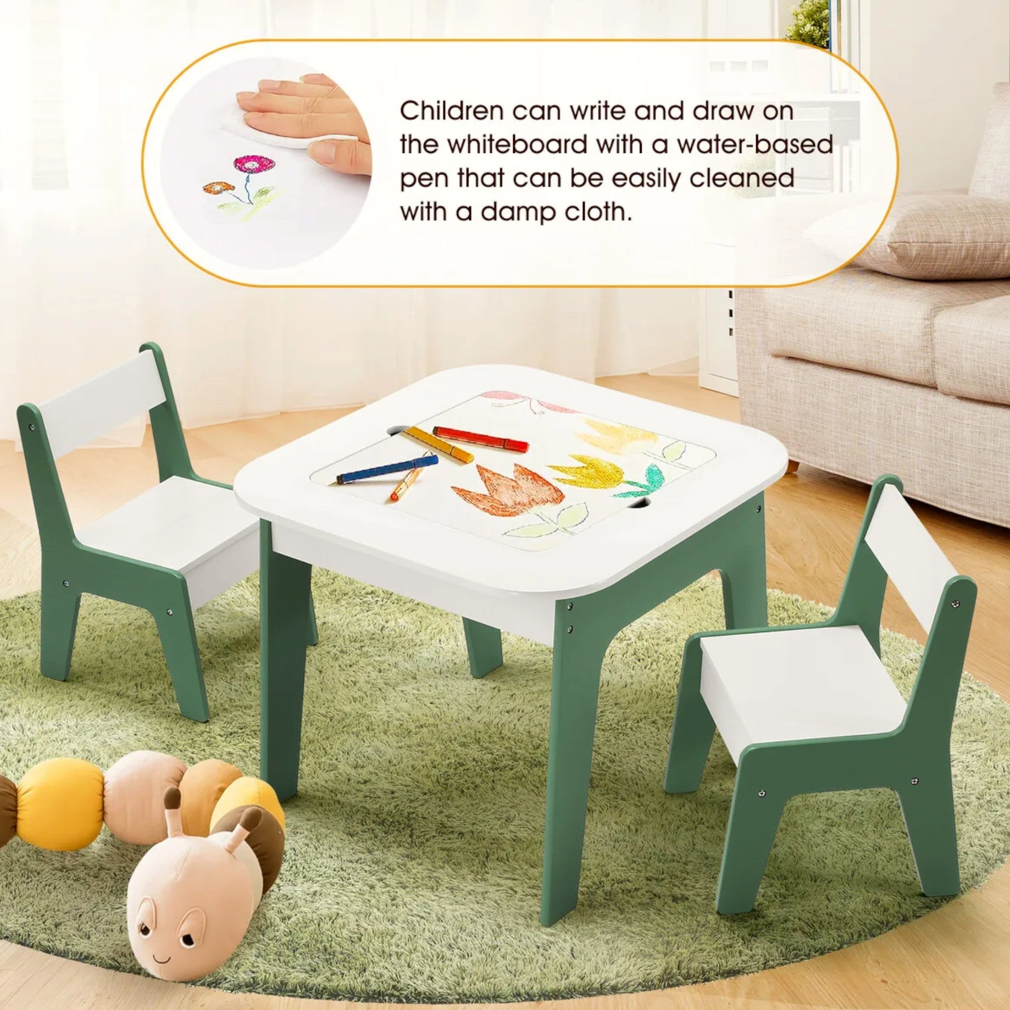 Детска Масичка със Столчета 4 в 1 GINGER HOME