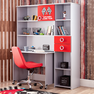 Детско бюро с етажерка TURBO CAP 2