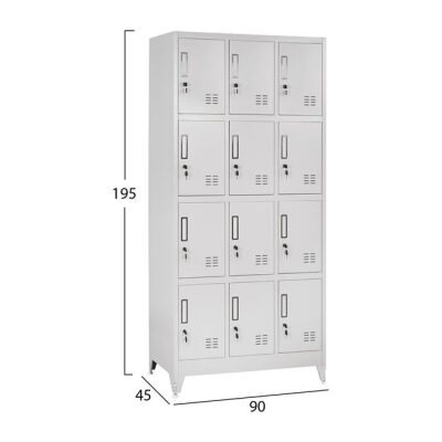 Метален шкаф  сив цвят