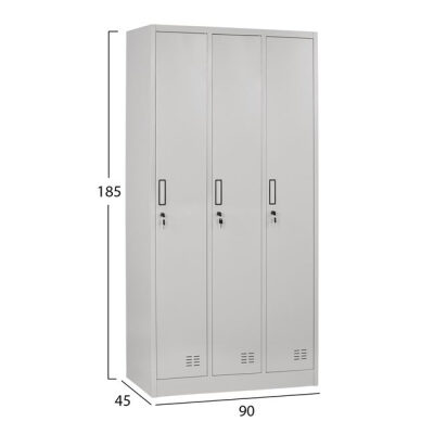 Метален гардероб сив цвят