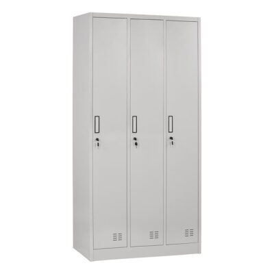 Метален гардероб сив цвят