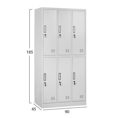 Метален гардероб сив цвят